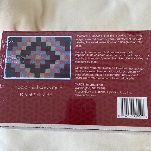 Rug Hook Kit Creations by Caron “Patchworks Quilt” NWT - Picture 3 of 6